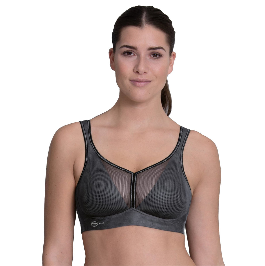 Air Control Sport-BH mit Schale Anthrazit