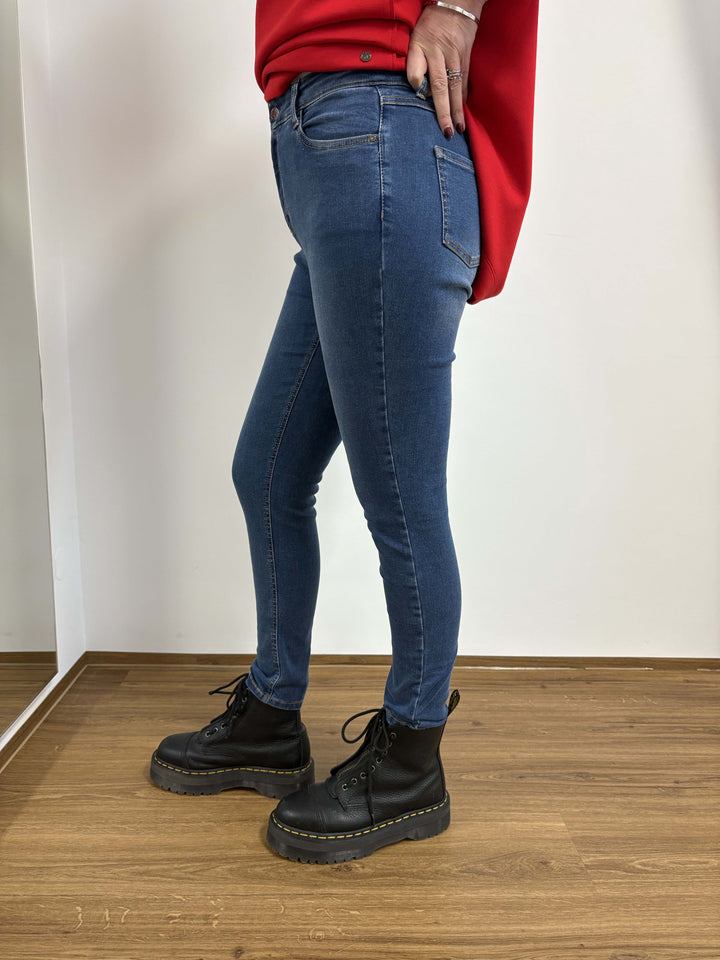 Wunderjeans High Waist Authentic Indigo - Vera Meyer