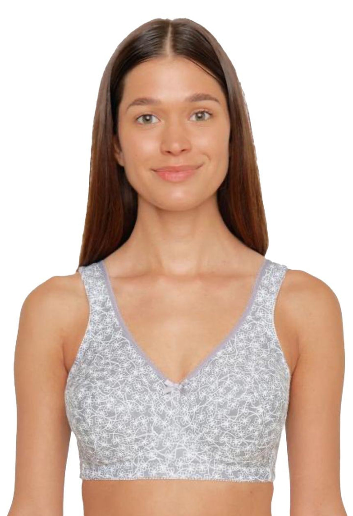 Baumwoll BH ohne Bügel Grau - Vera Meyer