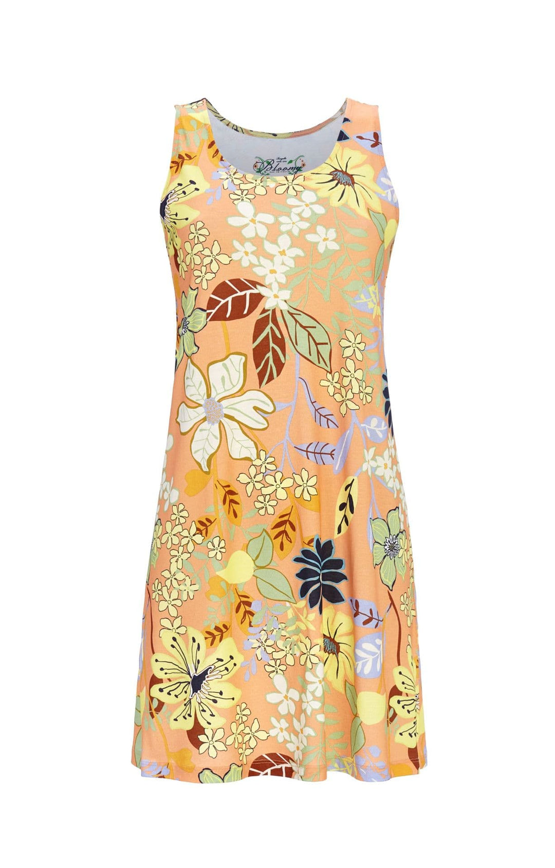 Kleid Blumenpracht Orange