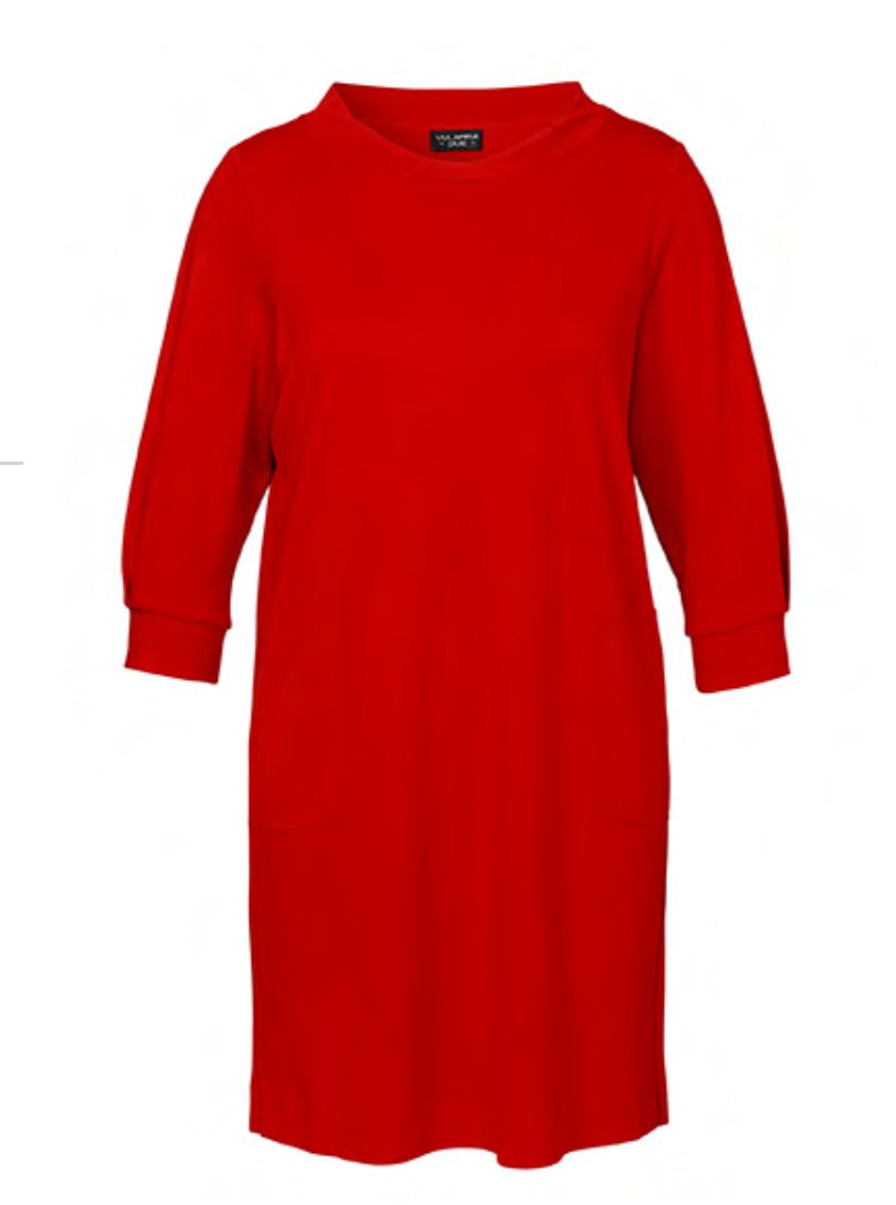 Kleid mit Stehkragen Rot - Vera Meyer