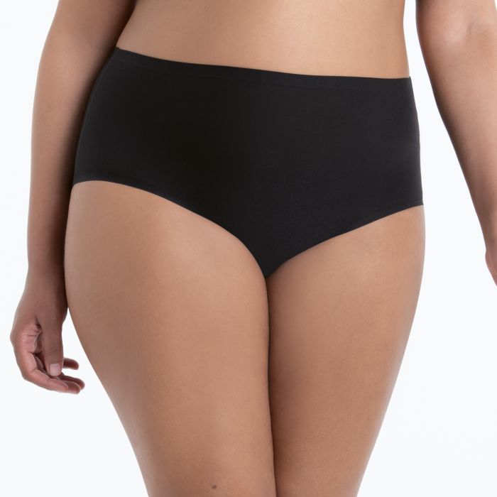 4er-Pack Soft Stretch Taillenslip Schwarz, Haut & Champagne 36-52