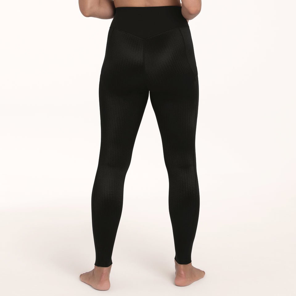 Wunderhose Yoga Bund mit Taschen Schwarz - Vera Meyer