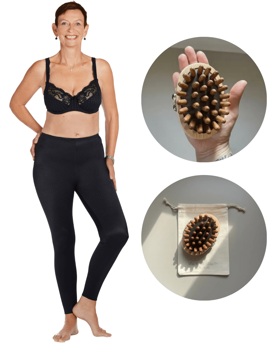 Bundle - Wunderhose & Lymphdrainage-Massagebürste - Vera Meyer