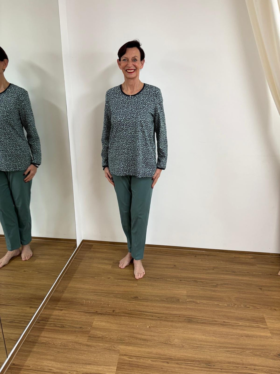 Loungewear Oberteil Pünktchen - Vera Meyer