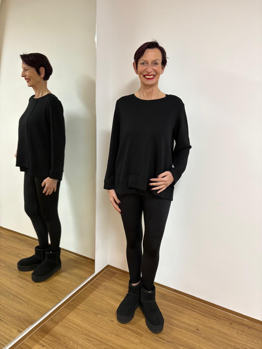 Einzelstück 42 schwarzes Oberteil - Vera Meyer