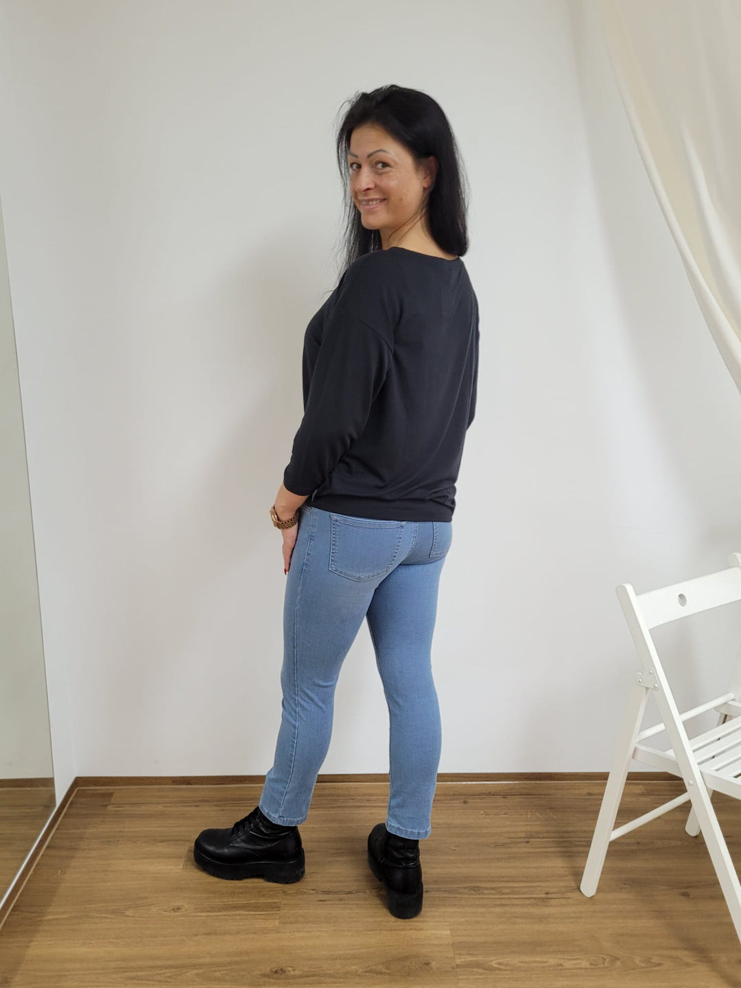 Wunderjeans Ankle Sea Blue in Größe 36