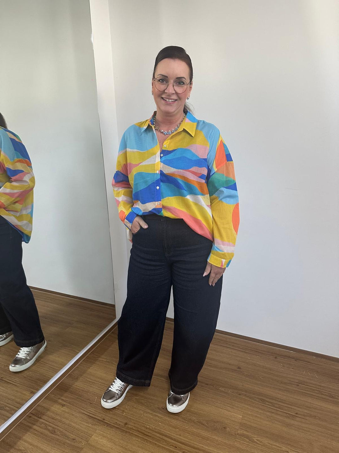 Farbenfrohe Bluse
