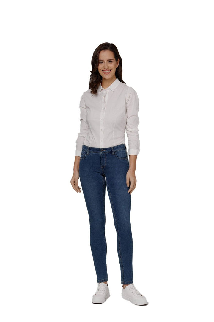 Wunderjeans Skinny Blue Used - Vera Meyer