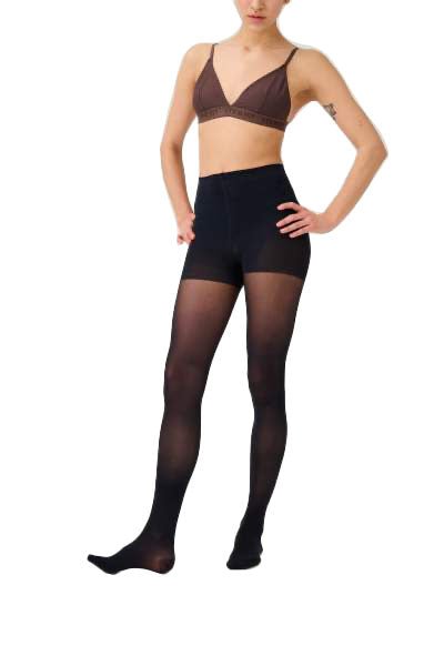 Strumpfhose Translucent 30 Den Conscious Control Top Schwarz - Vera Meyer