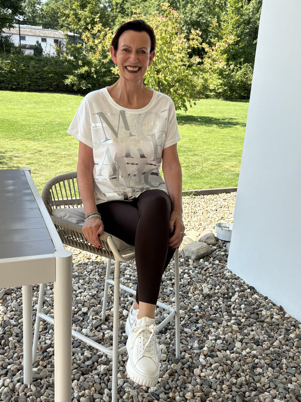 Lymph O Fit Wunderhose mit Yoga Bund Schokobraun - Vera Meyer