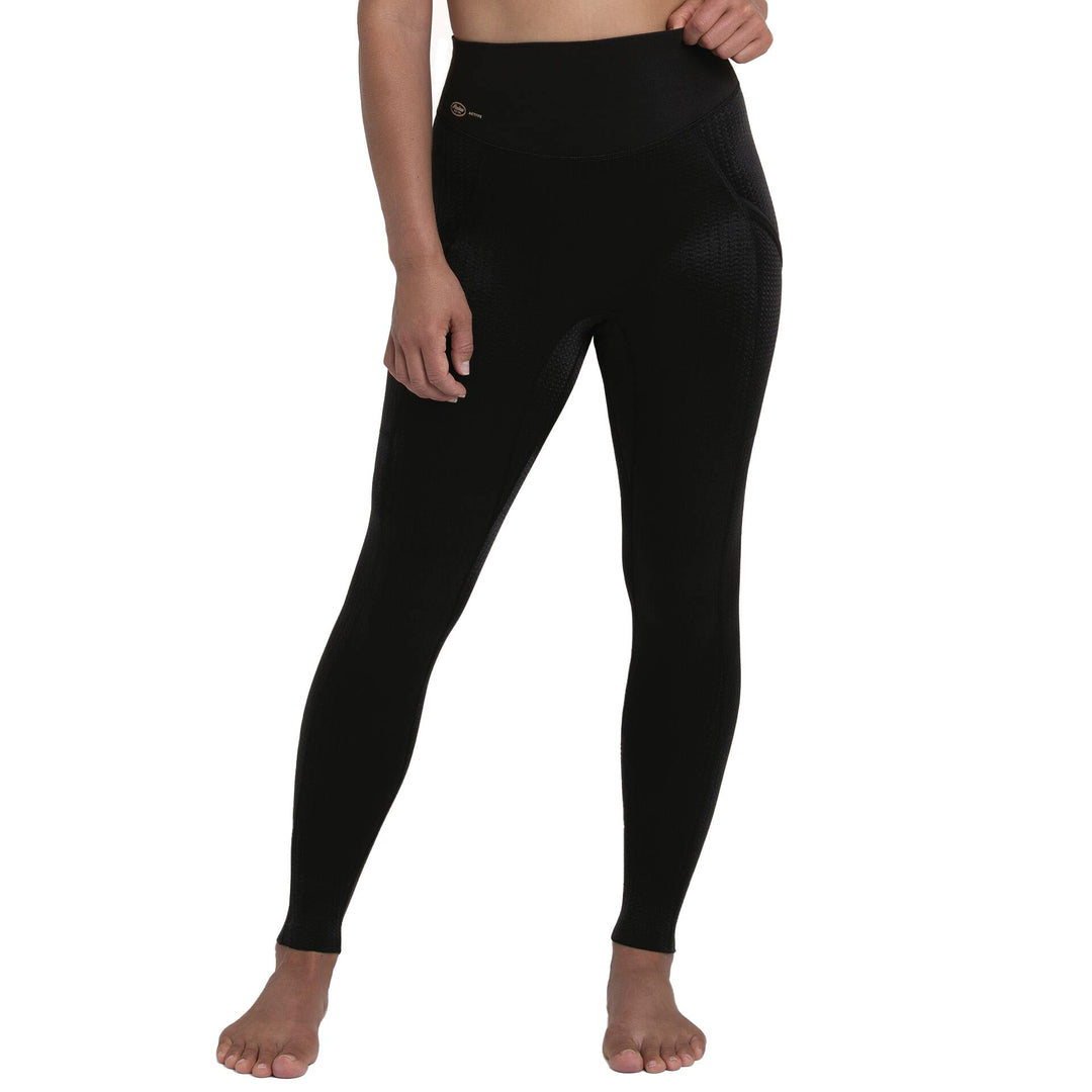 Wunderhose Yoga Bund mit Taschen Schwarz - Vera Meyer