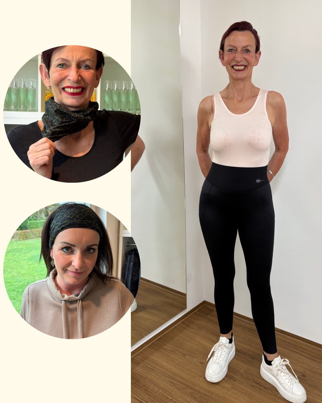 Bundle Wunderhose Yoga Bund mit Taschen Schwarz + Haarband - Vera Meyer