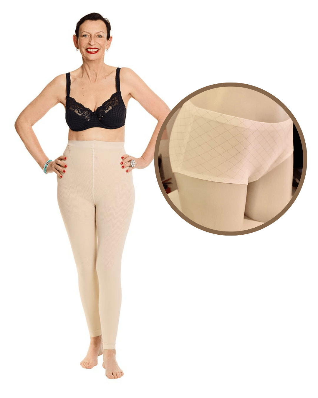 Black Friday Bundle Silber Welle Kompressions Leggings + Taillenslip - Vera Meyer