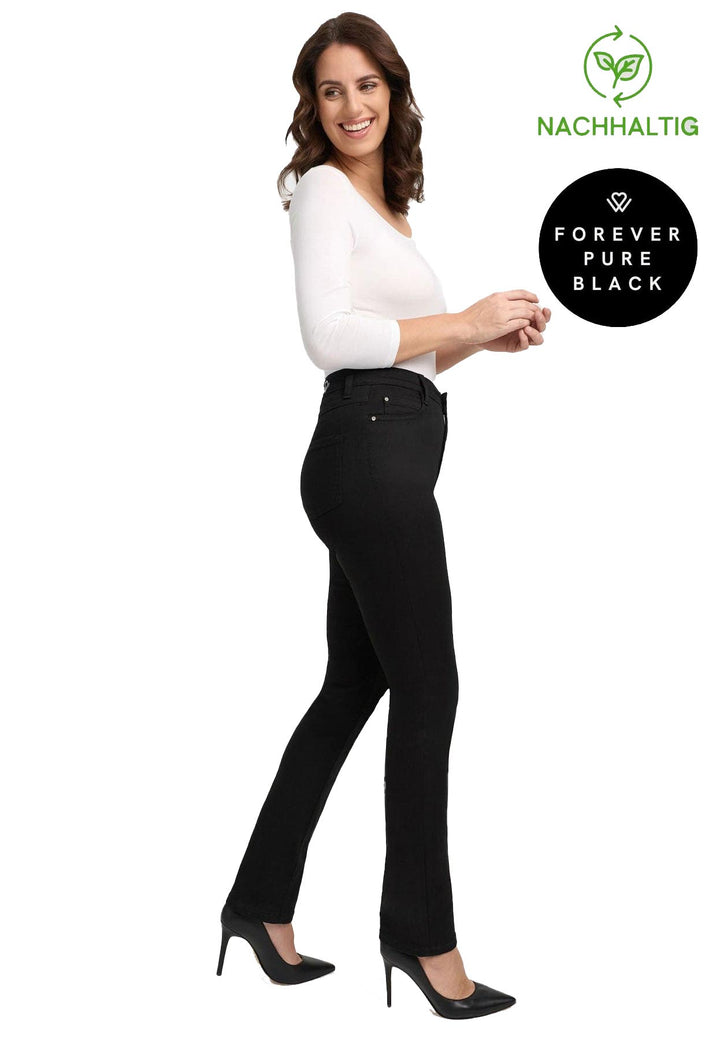 Wunderjeans Regulär Schwarz Grades Bein