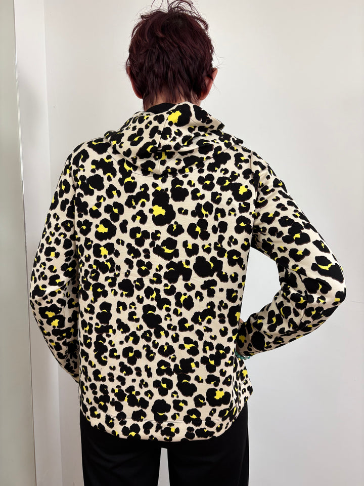 Sweatshirt Leoparden-Muster