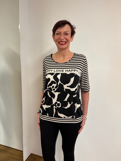 Streifen Shirt Happy Love - Vera Meyer