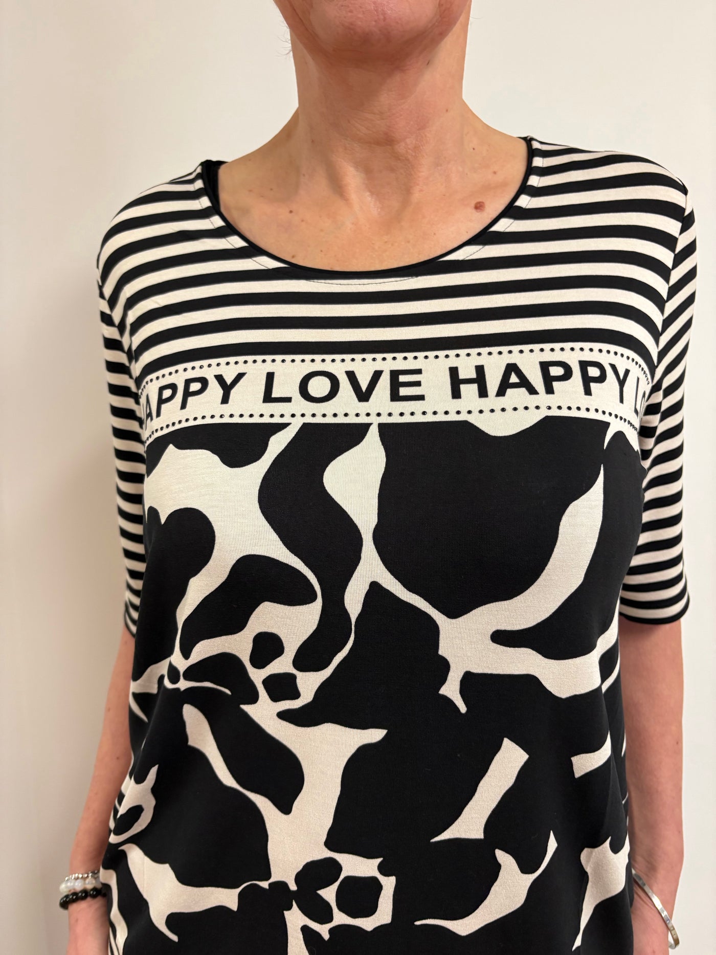 Streifen Shirt Happy Love - Vera Meyer