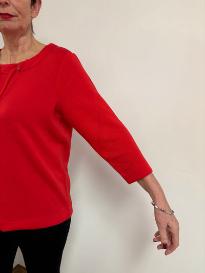 Sweatshirt Rundhals Rot - Vera Meyer