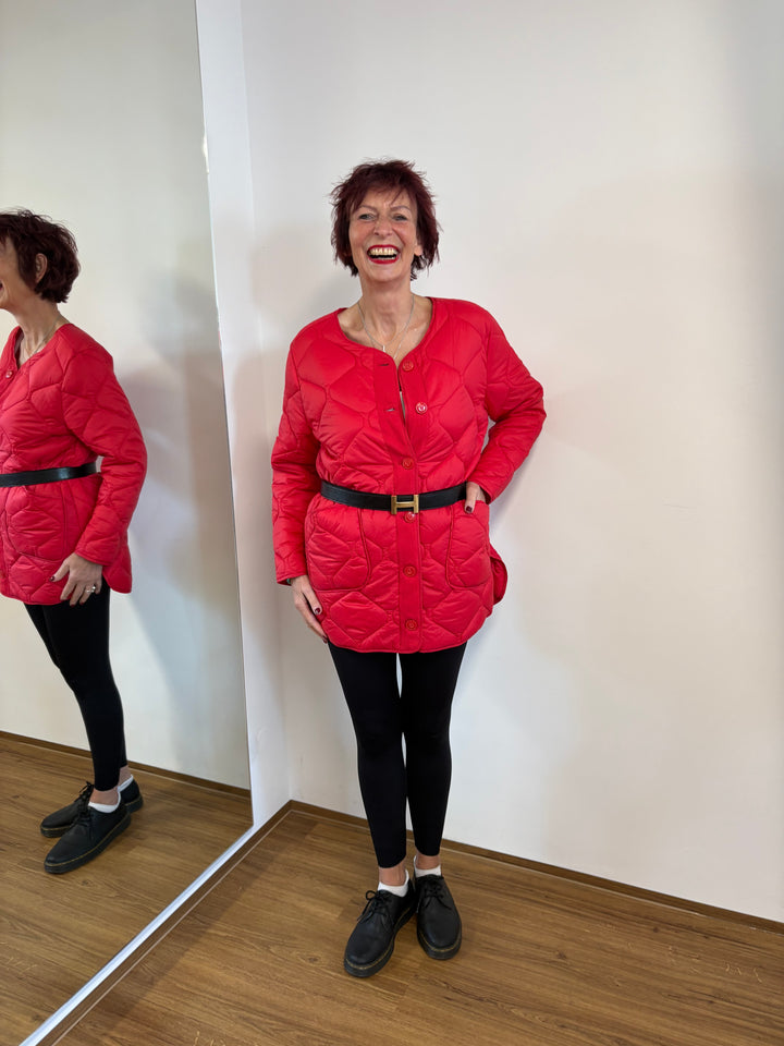 Steppjacke Rot