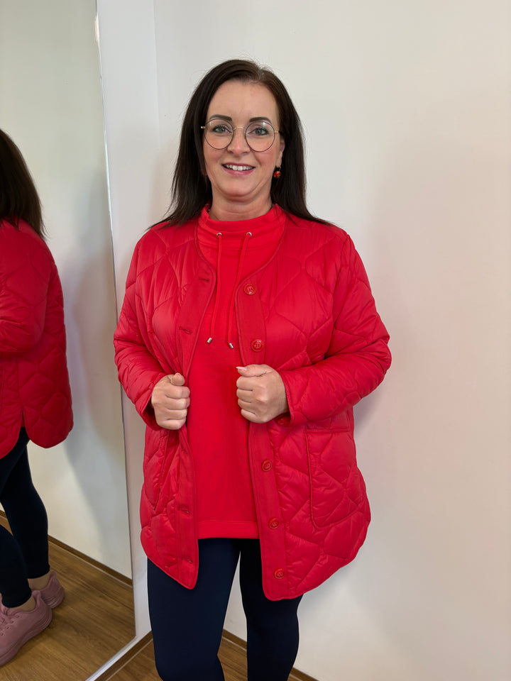 Steppjacke Rot