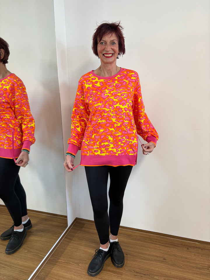 Farbenfrohes Sweatshirt Gr. 38