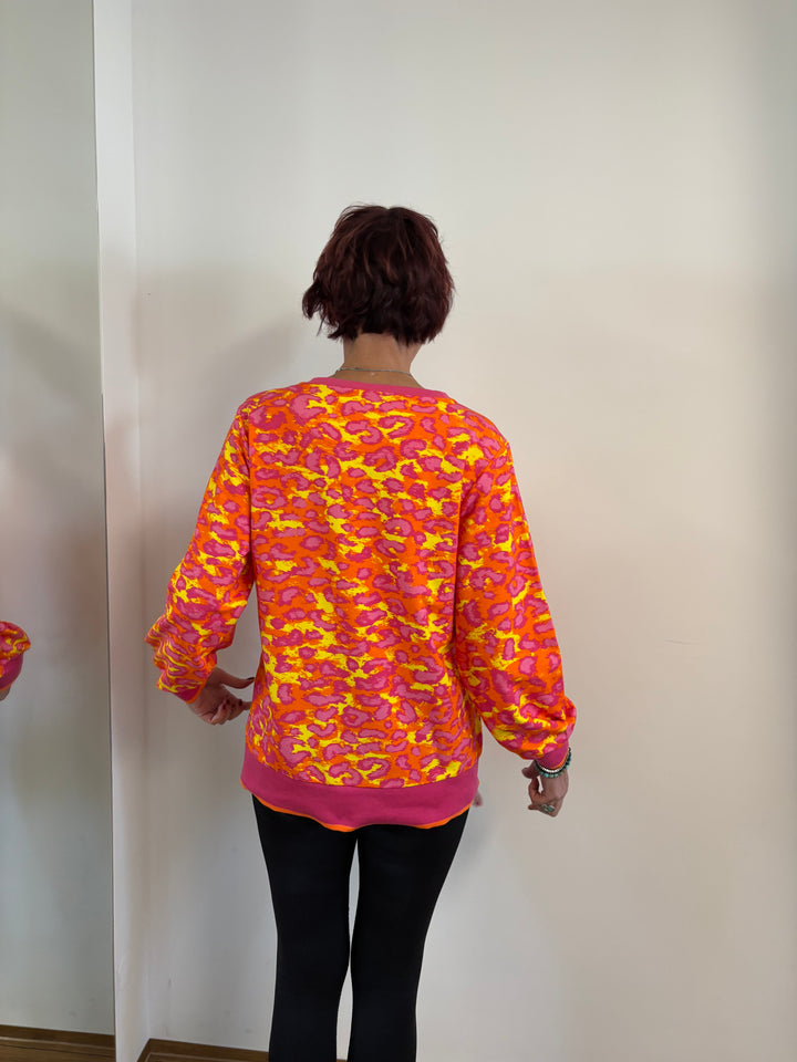 Farbenfrohes Sweatshirt Gr. 38