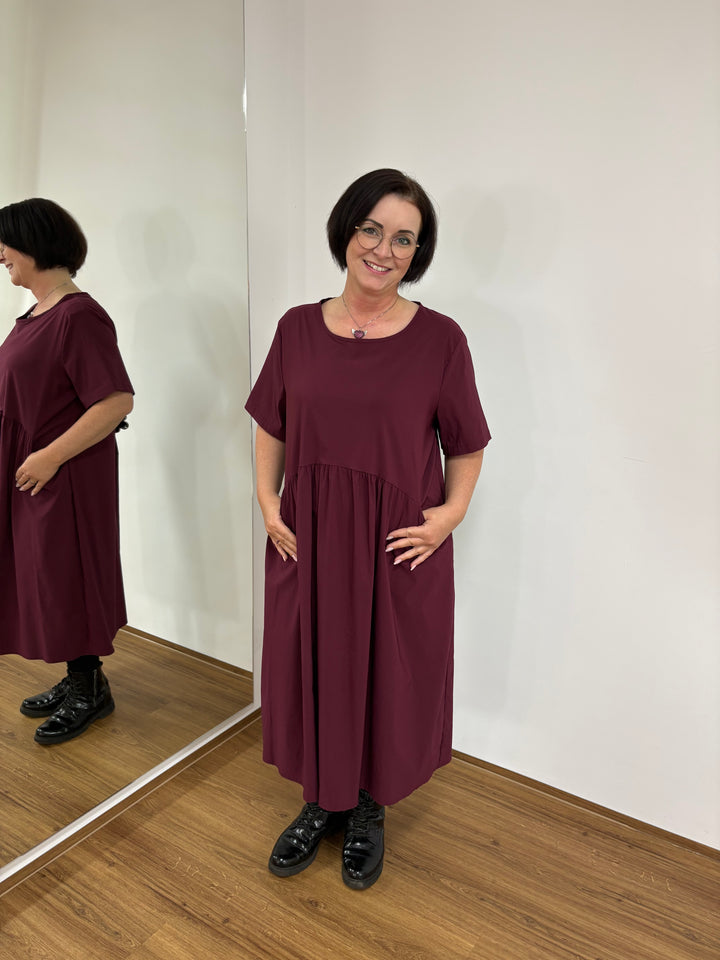 Langes Kleid Bordeaux - Vera Meyer