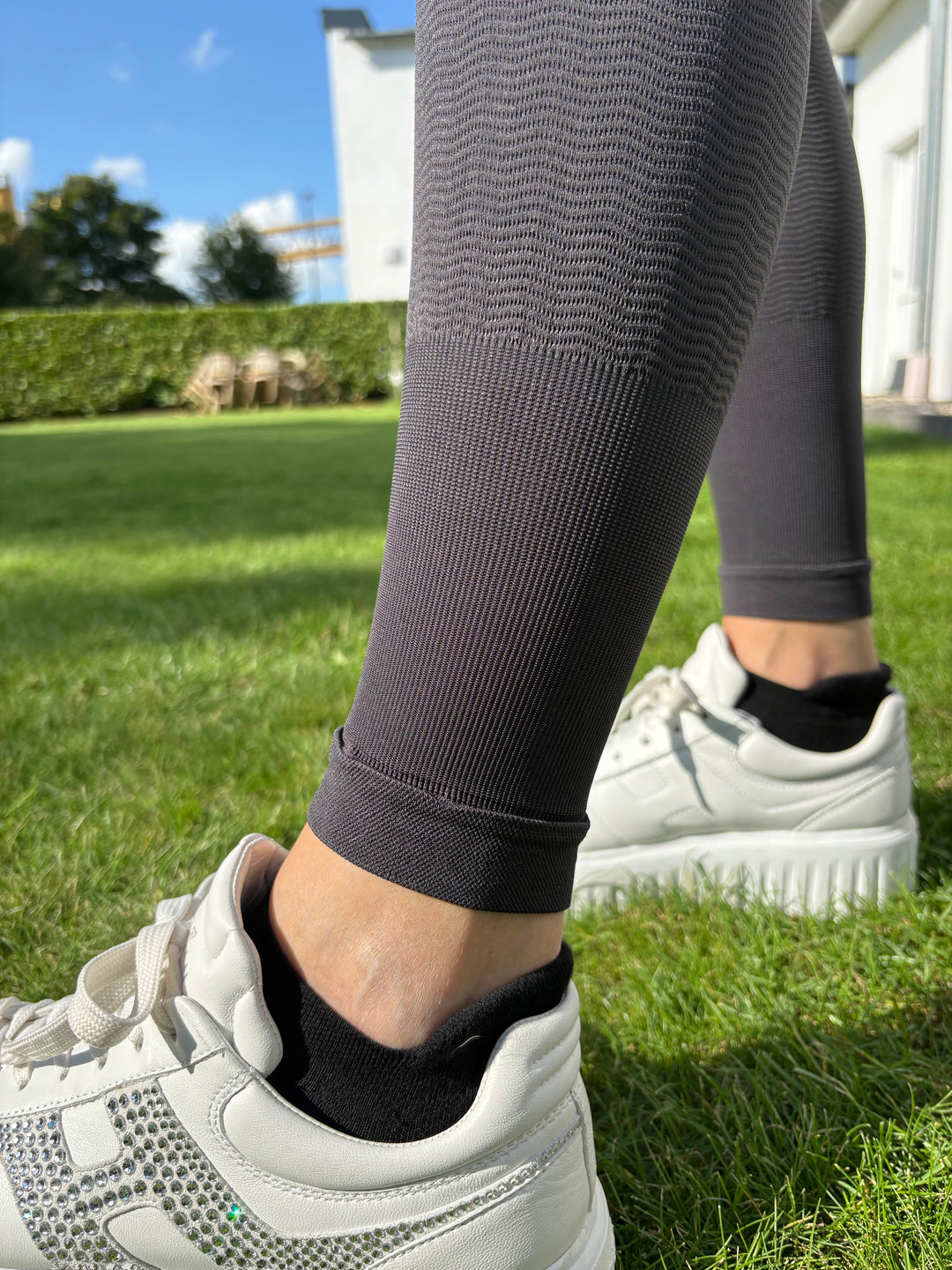 Silber Welle Kompressions Leggings Curvy 55 - 150KG Gewicht Klasse 1 - Vera Meyer