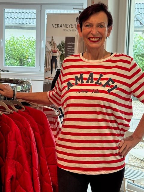 Streifen Shirt Rot - Vera Meyer