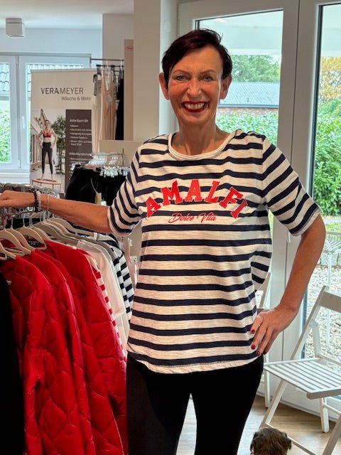 Streifen Shirt Blau - Vera Meyer