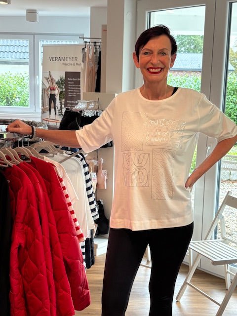 3/4 Arm Shirt Silber Design - Vera Meyer