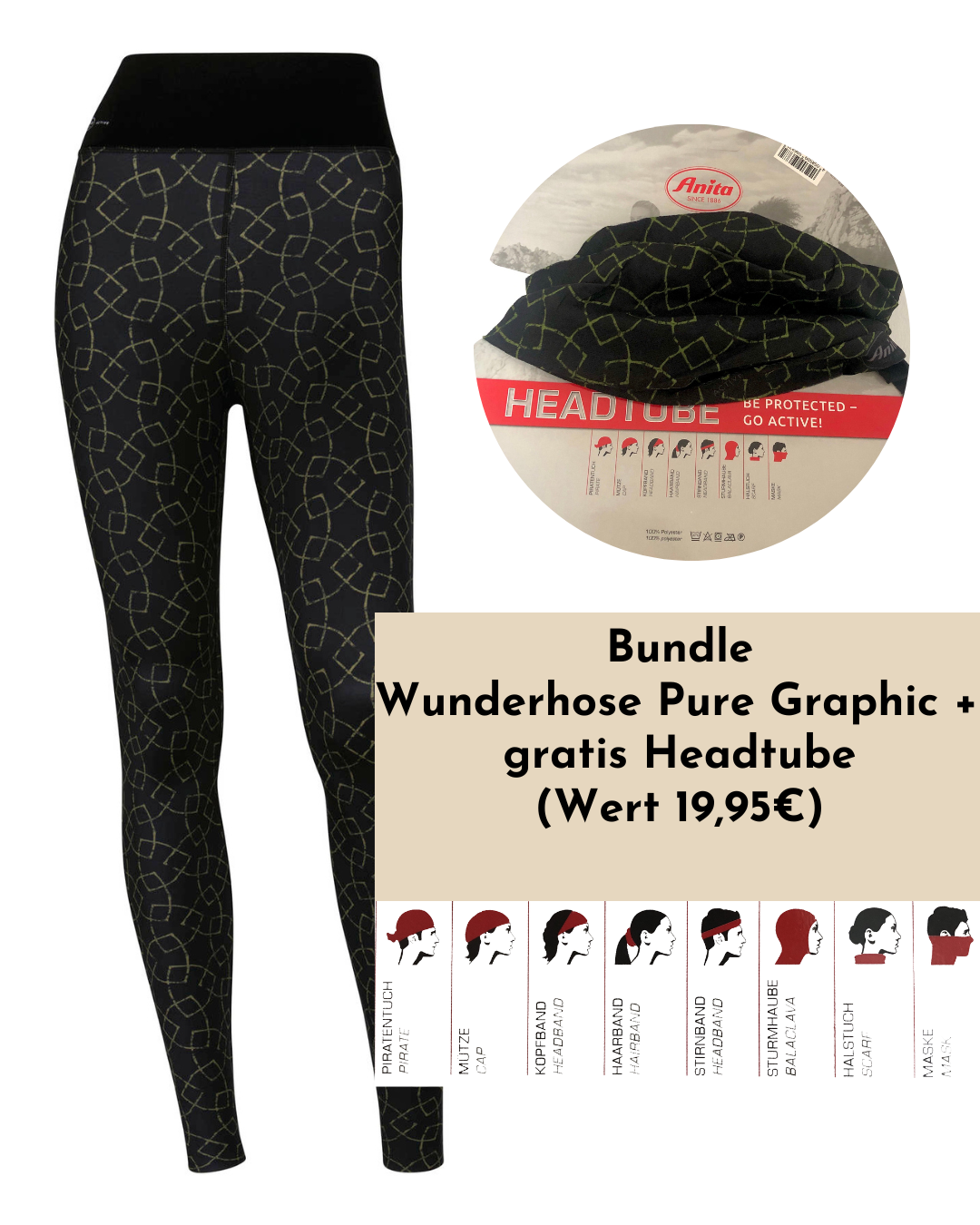 Bundle Wunderhose Pure Graphic + gratis Headtube