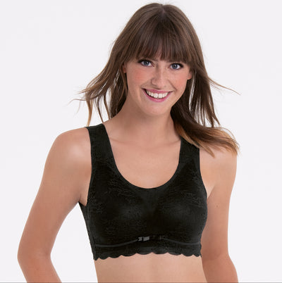 Seamless Bustier mit Schale Schwarz