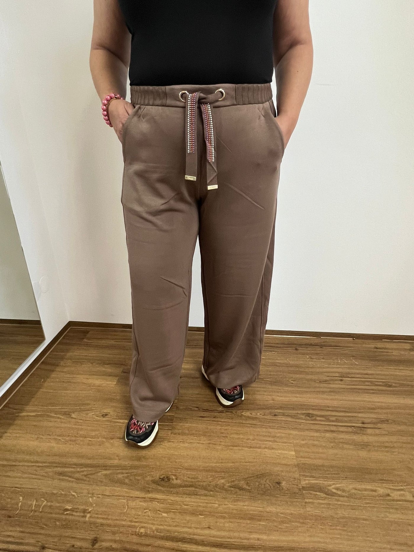 Braune Hose mit Gummibund - Vera Meyer