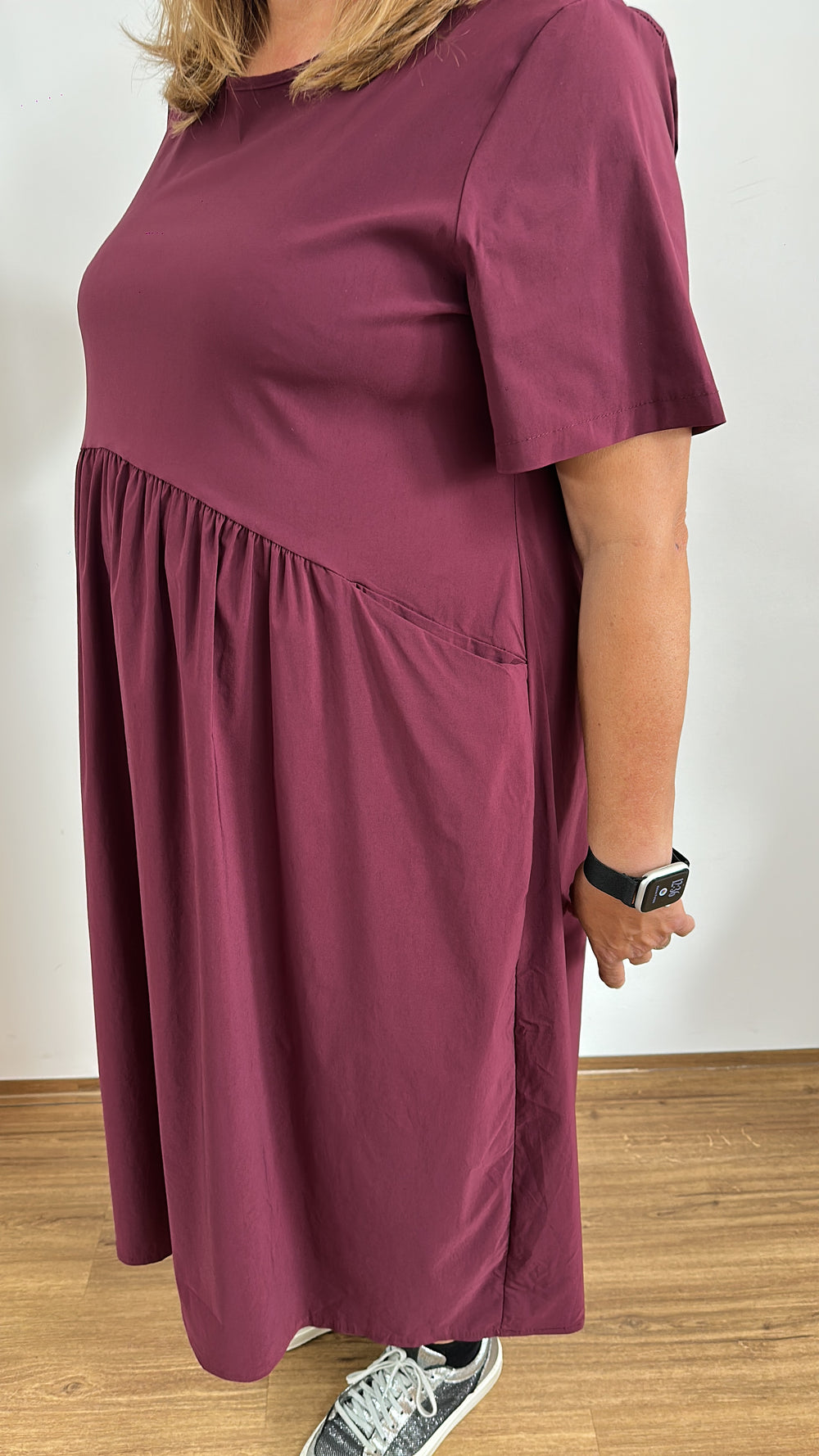 Langes Kleid Bordeaux - Vera Meyer