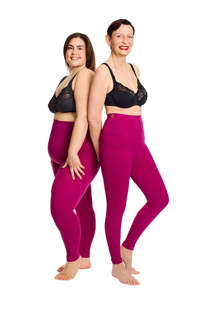 Silber Welle Kompressions Leggings Curvy 55 - 150KG Gewicht Klasse 1 - Vera Meyer