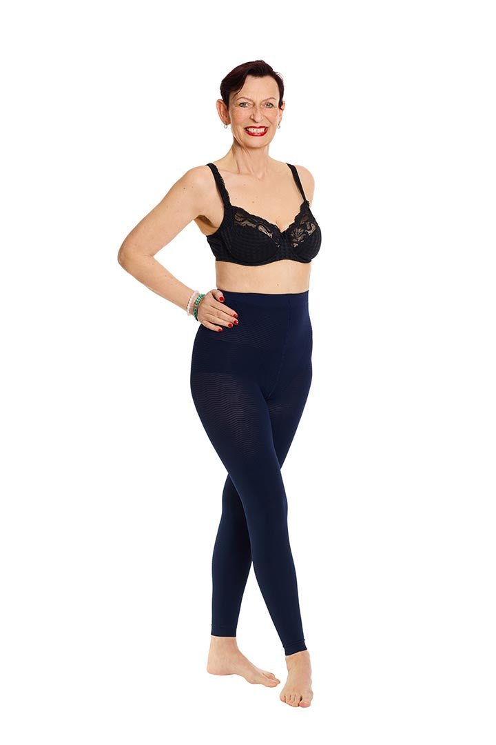 Silber Welle Kompressions Leggings 40 - 95 Kg Gewicht Klasse 1 - Vera Meyer
