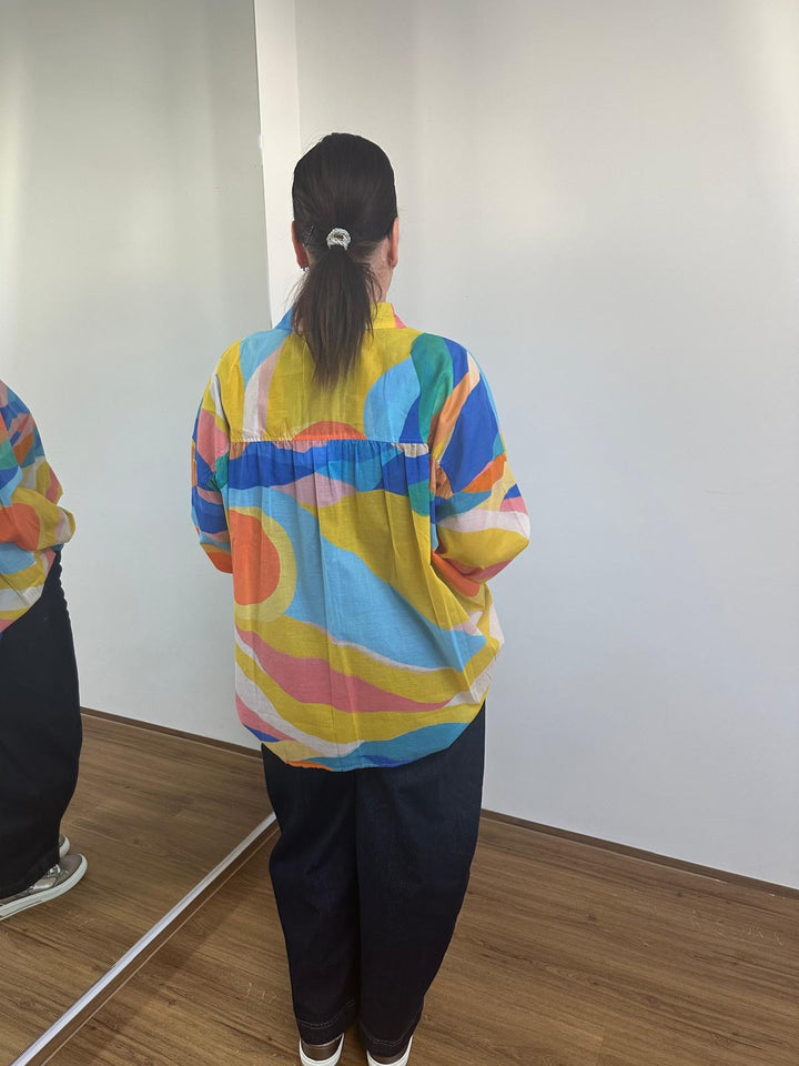 Farbenfrohe Bluse