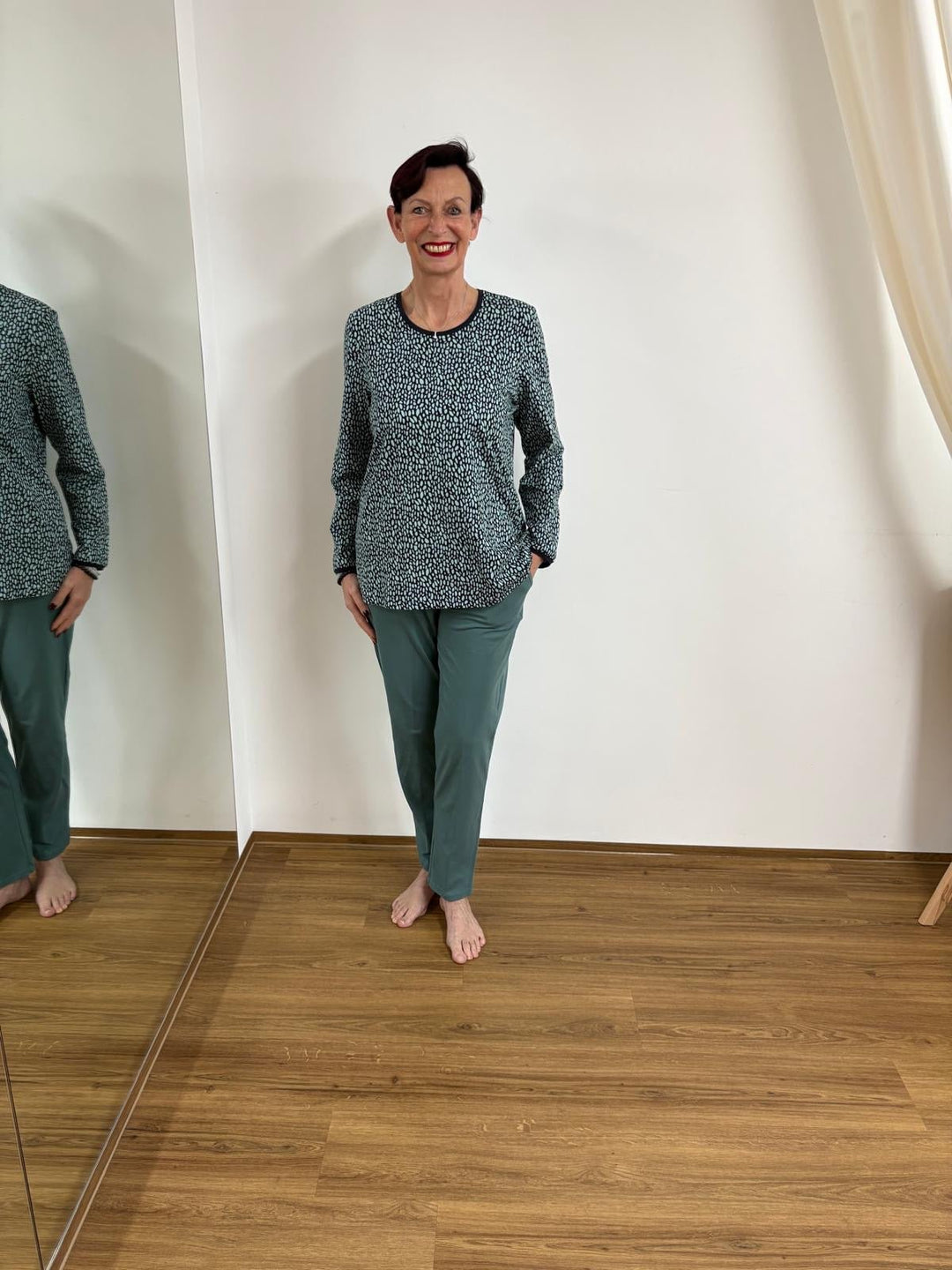 Loungewear Oberteil Pünktchen - Vera Meyer