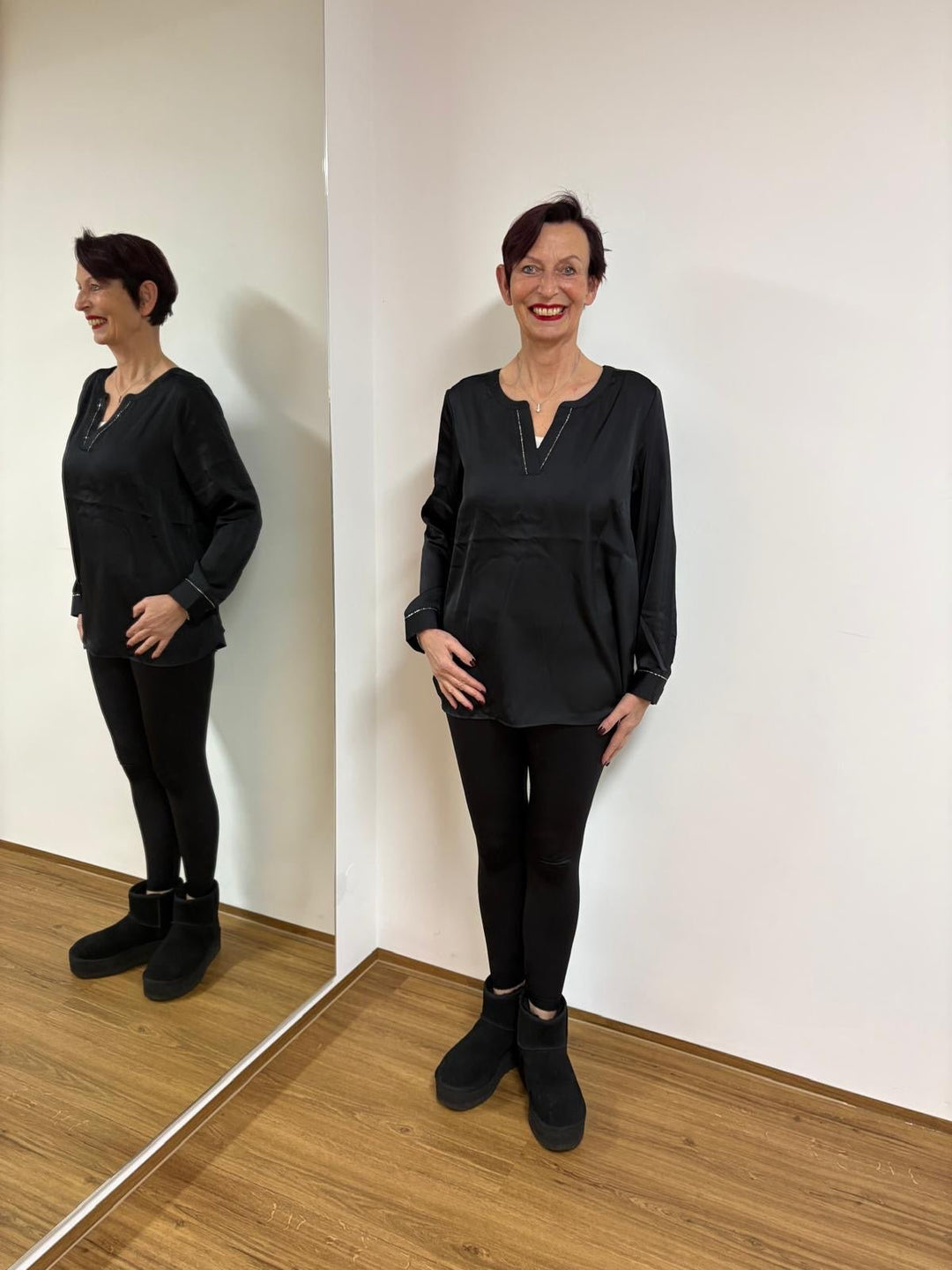 Schwarze Bluse - Vera Meyer