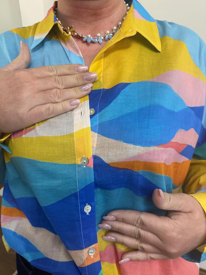 Farbenfrohe Bluse