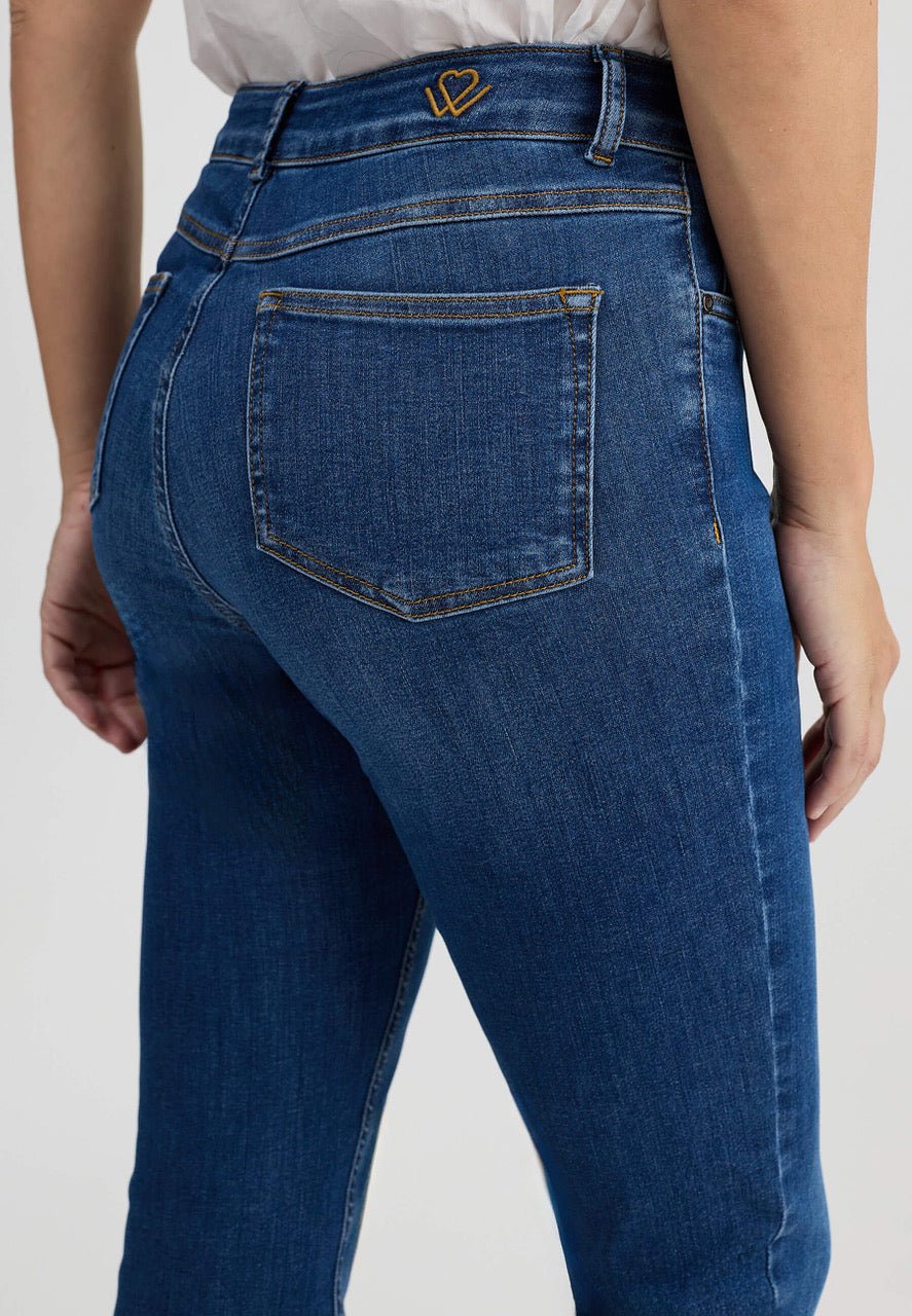 Wunderjeans Highwaist Stone Blue Super Wash - Vera Meyer